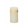 Timber Candle D8x15cm | Melon White