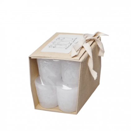 Votives lys 12 stks | Snow white
