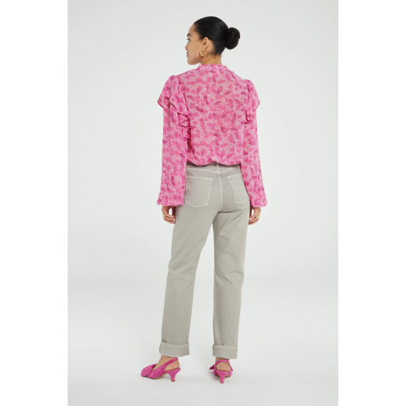 Bibi Long Sleeve Blouse | Pink Bisous