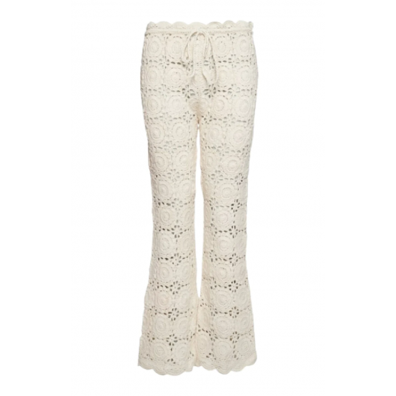 Wilma Crochet Pants | Bone White