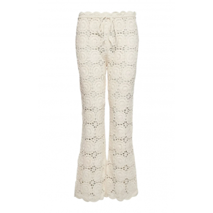 Wilma Crochet Pants | Bone White