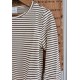 Lisa LS | Stripe Brown/Offwhite