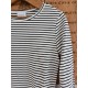 Lisa LS | Stripe Black/White