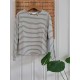 Lisa LS | Stripe Black/White