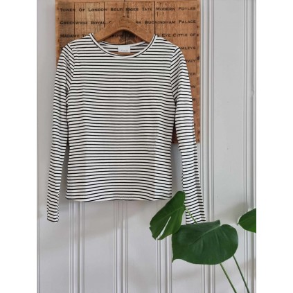 Lisa LS | Stripe Black/White