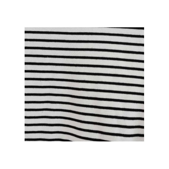 Lisa Singlet | Black/White Stripes