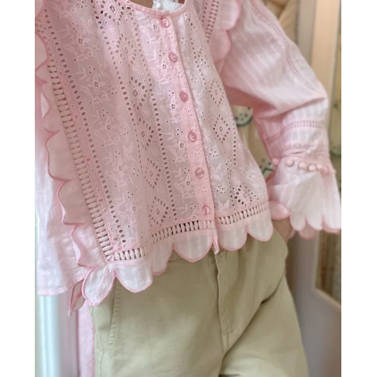 Miramar Cotton Top | Pastel Pink | M/L