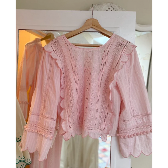 Miramar Cotton Top | Pastel Pink | M/L
