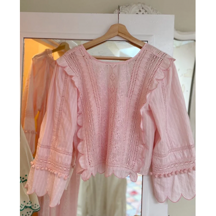 Miramar Cotton Top | Pastel Pink | M/L