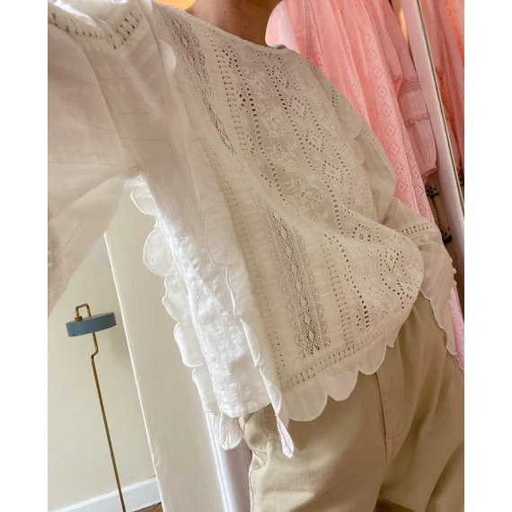 Miramar Cotton Top | Off-White | S/M
