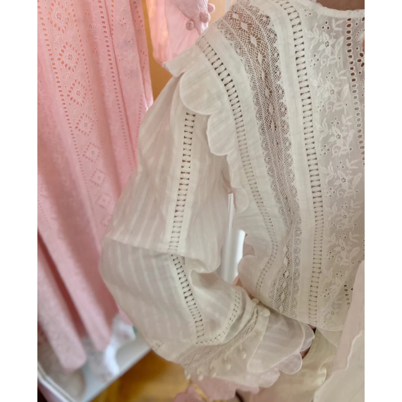 Miramar Cotton Top | Off-White | S/M