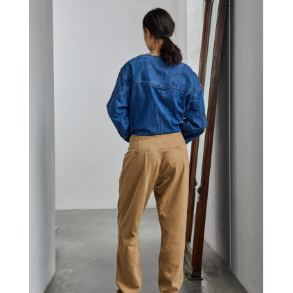 Karla Denim Blouse | Washed Denim