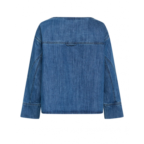 Karla Denim Blouse | Washed Denim