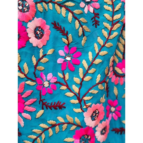 Asta Phulkari Pants | E52 | M/L