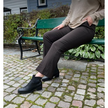 Clara Ankle | Dark Brown Melange