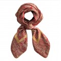 Signature Red Pattern Scarf