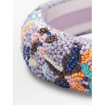 Granville Beaded Hairbrace | Thistle Lilac
