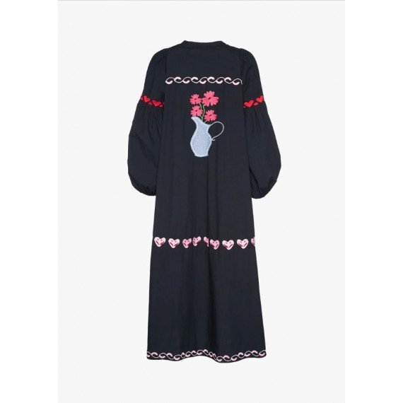 Irma Organic Cotton Dress | Almost Black