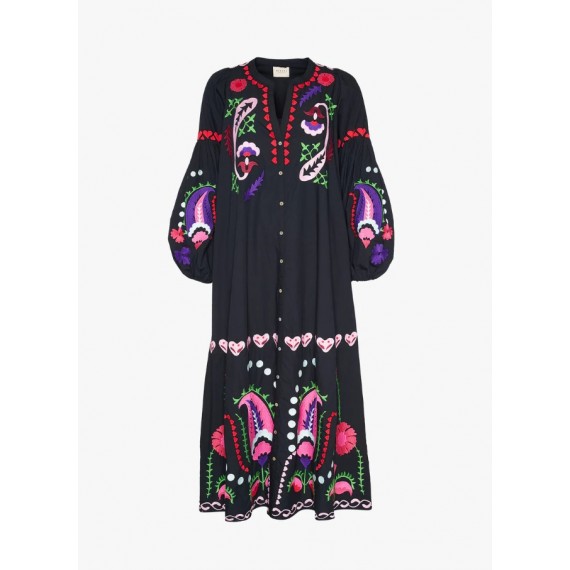 Irma Organic Cotton Dress | Almost Black