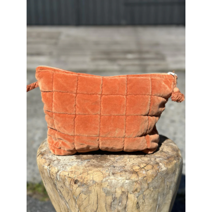 Toalettmappe Velour | Burnt Orange