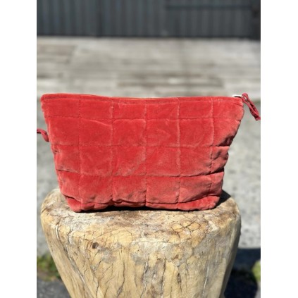 Toalettmappe Velour | Red