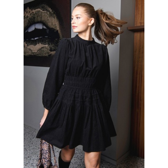 Jeanne Dress | Oil Black