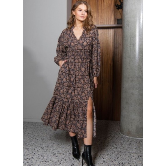 Vanessa Dress | Block Print