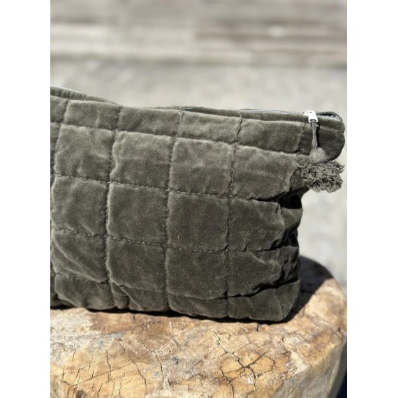 Toalettmappe Velour | Military
