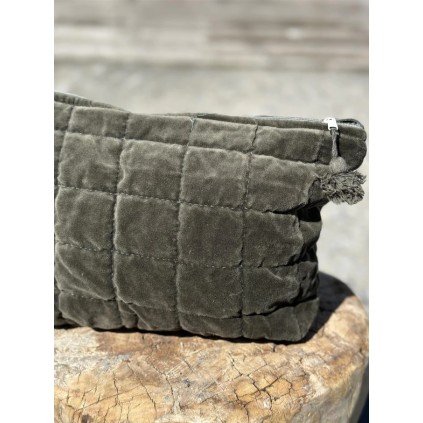 Toalettmappe Velour | Military