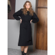 Helene Midi Knit Dress | Black