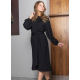 Helene Midi Knit Dress | Black