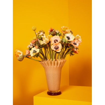 Vase Lori | Yellow/Bordeaux