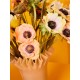 Vase Lori | Yellow/Bordeaux