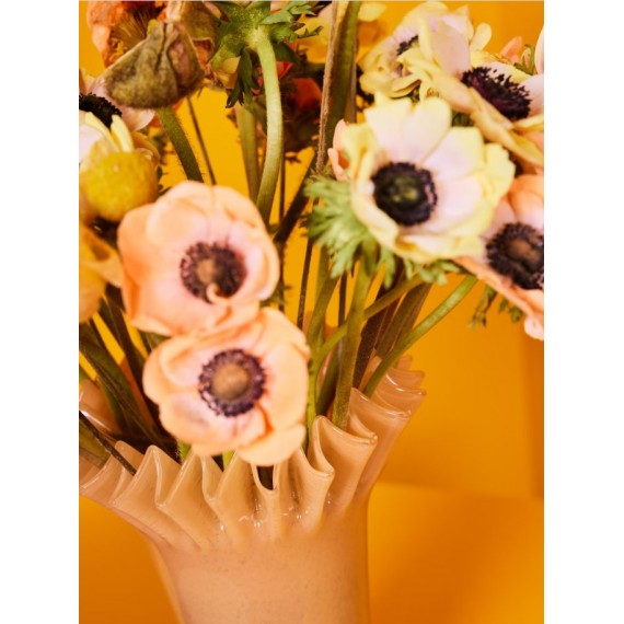 Vase Lori | Yellow/Bordeaux