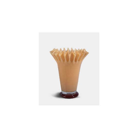 Vase Lori | Yellow/Bordeaux