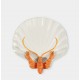 Plate Lobsti | White / Orange