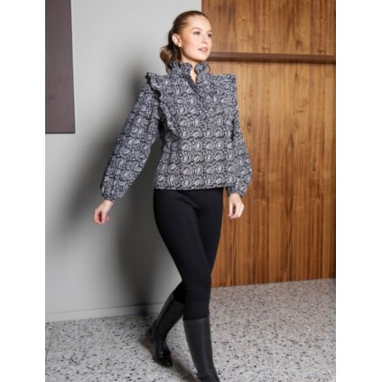 Maya Blouse | Blooming Black