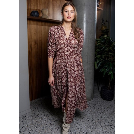 Fabienne Dress | Blooming Burgundy
