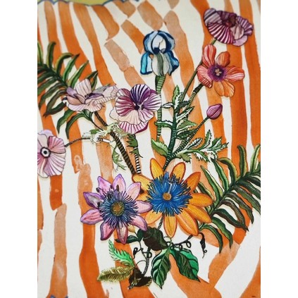 Putetrekk | Eva gul 50x50 u/fyll
