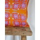 Putetrekk | Julia orange 50x50 u/fyll