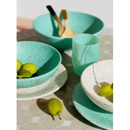 Terazzo Wide Bowl Organic | Carmen