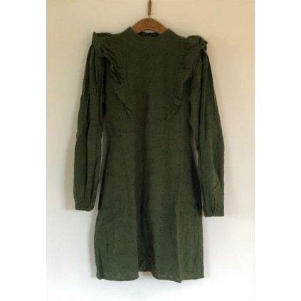 Anett Dress | Broderie Green