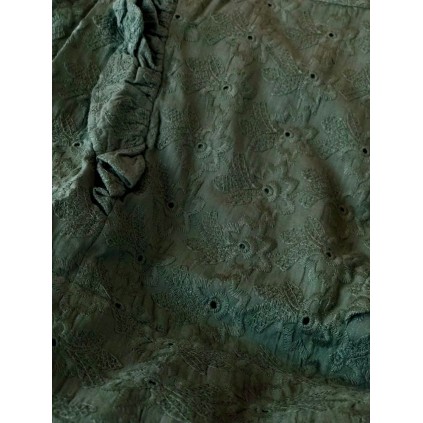 Anett Dress | Broderie Green