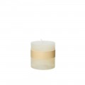 Timber Candle D8x7,5cm | Melon White