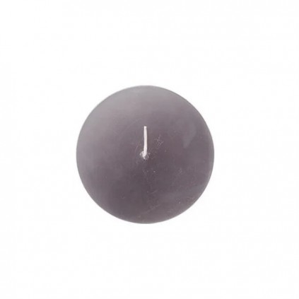 Timber Candle D8x7,5cm | Mauve Taupe