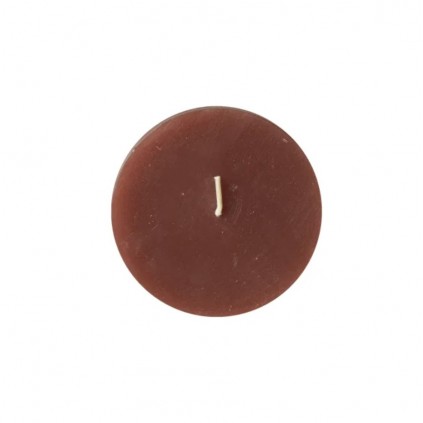 Timber Candle D8x7,5cm | Chestnut