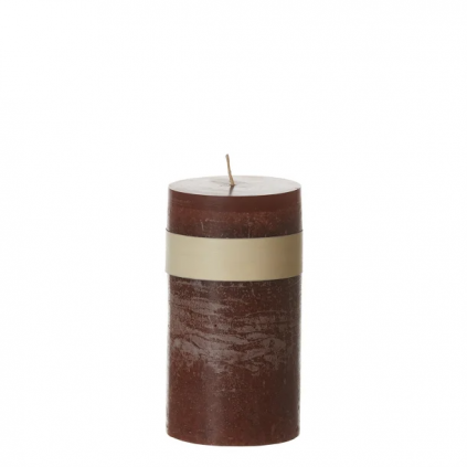 Timber Candle D8x15cm | Chestnut