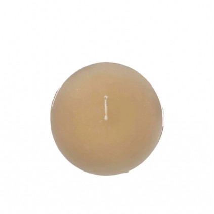 Timber Candle D8x7,5cm | Champagne