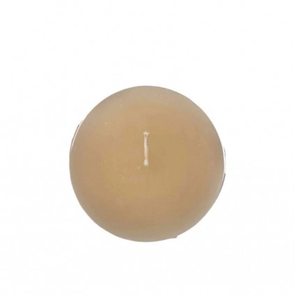 Timber Candle D8x15cm | Champagne