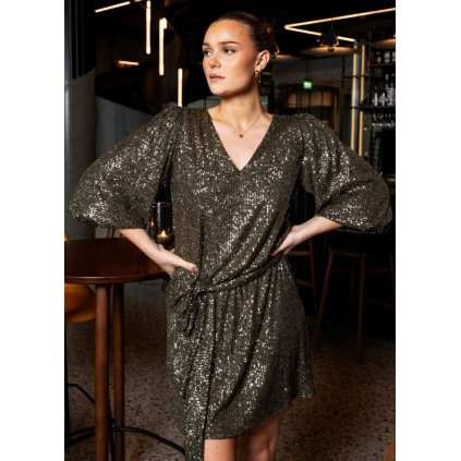 Lily Dress | Sage Shimmer Sequin
